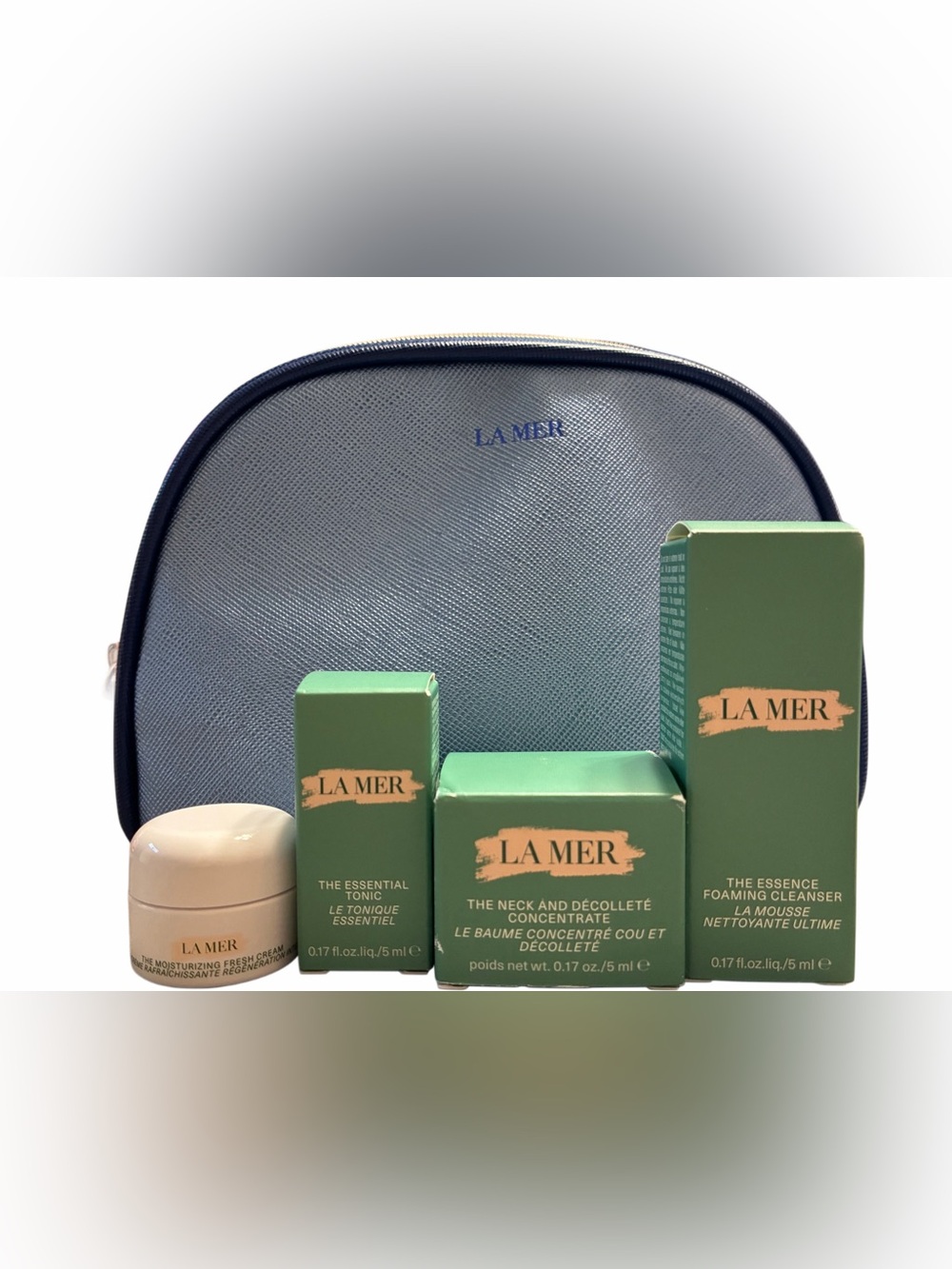 La Mer Navy and Dark Blue Men's Toiletry Bag